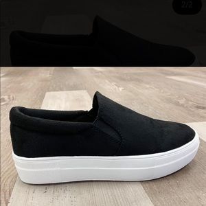 Soda Brand Suede Slip on Shoes
